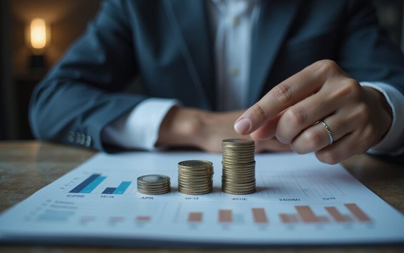 Comparison chart illustrating difference between factor rate and APR interest calculations for business loans