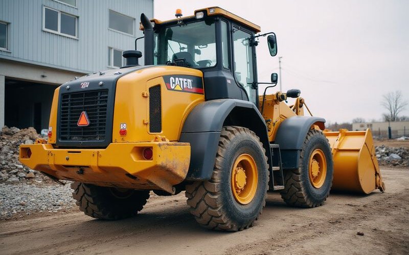 Modern heavy machinery at Dallas construction site representing equipment that can be financed through loans