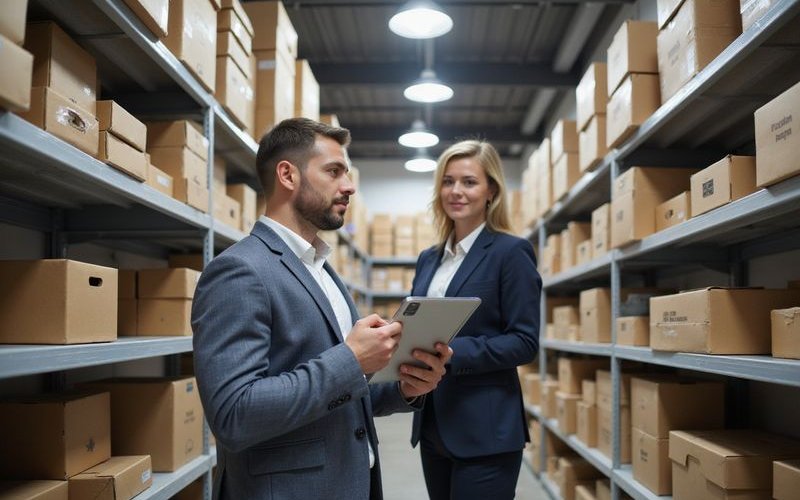 Small business owner stocking inventory shelves in retail store representing use of working capital for inventory purchase