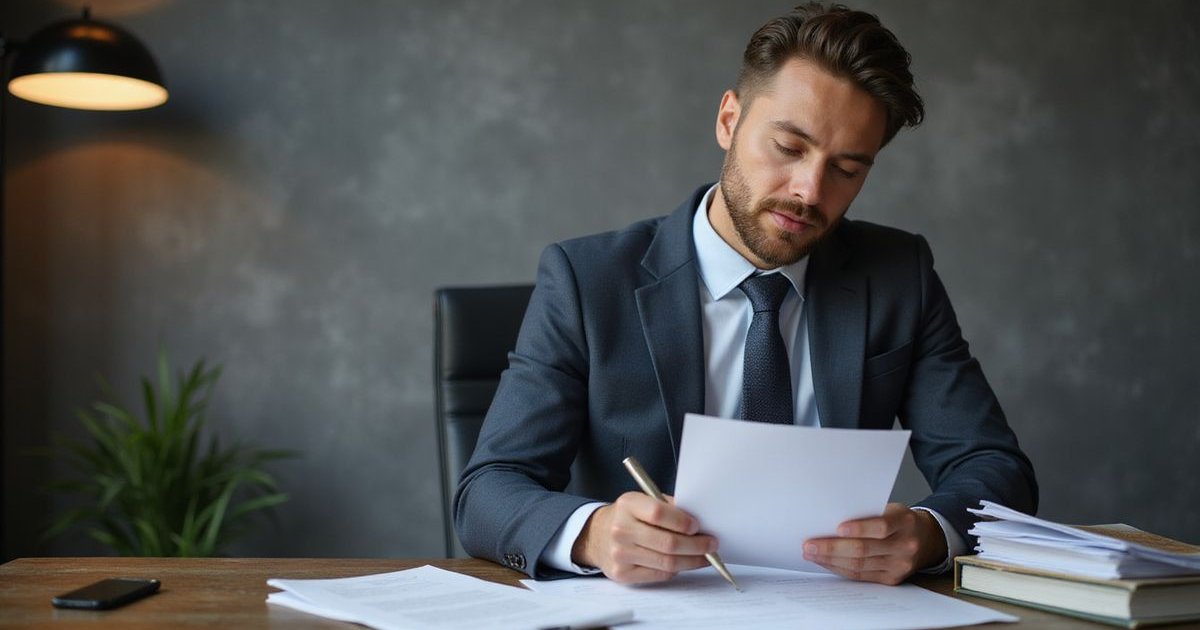 Business owner reviewing SBA loan requirements checklist and documentation