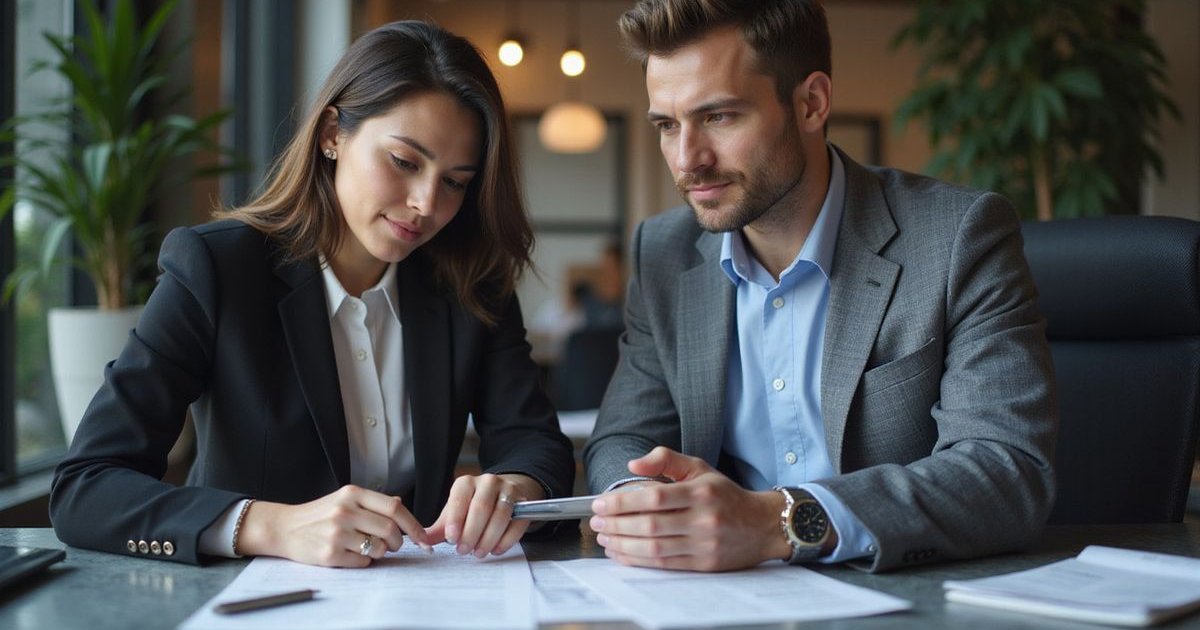 Dallas business owner comparing equipment loan and lease options with financial documents