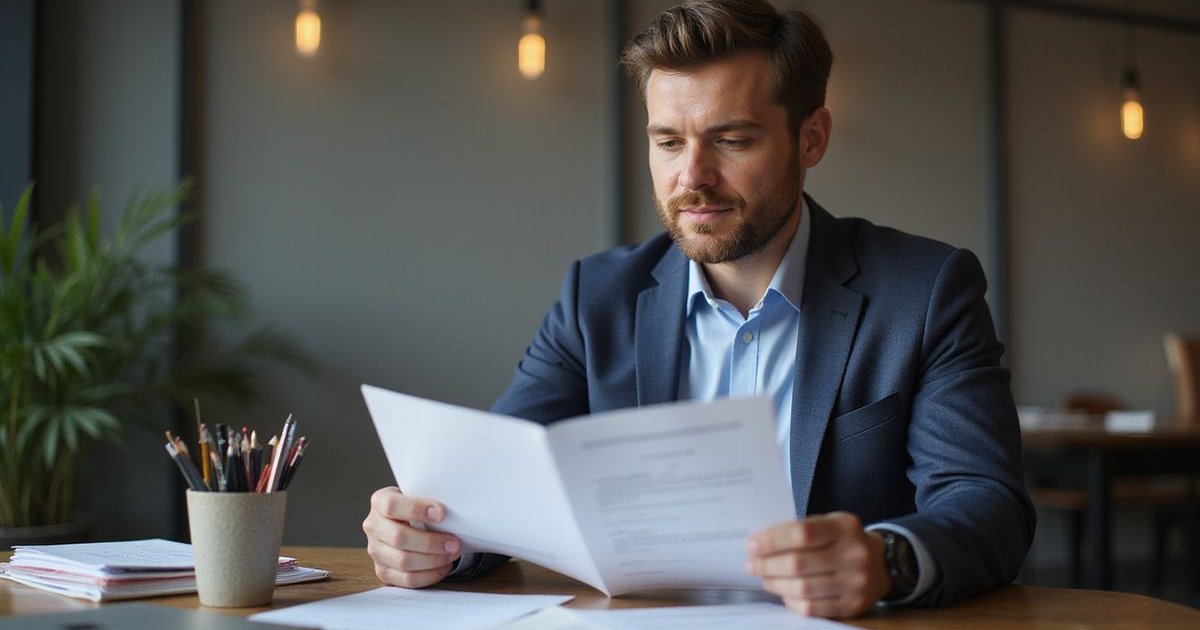 Dallas small business owner reviewing SBA loan documents for government-backed financing